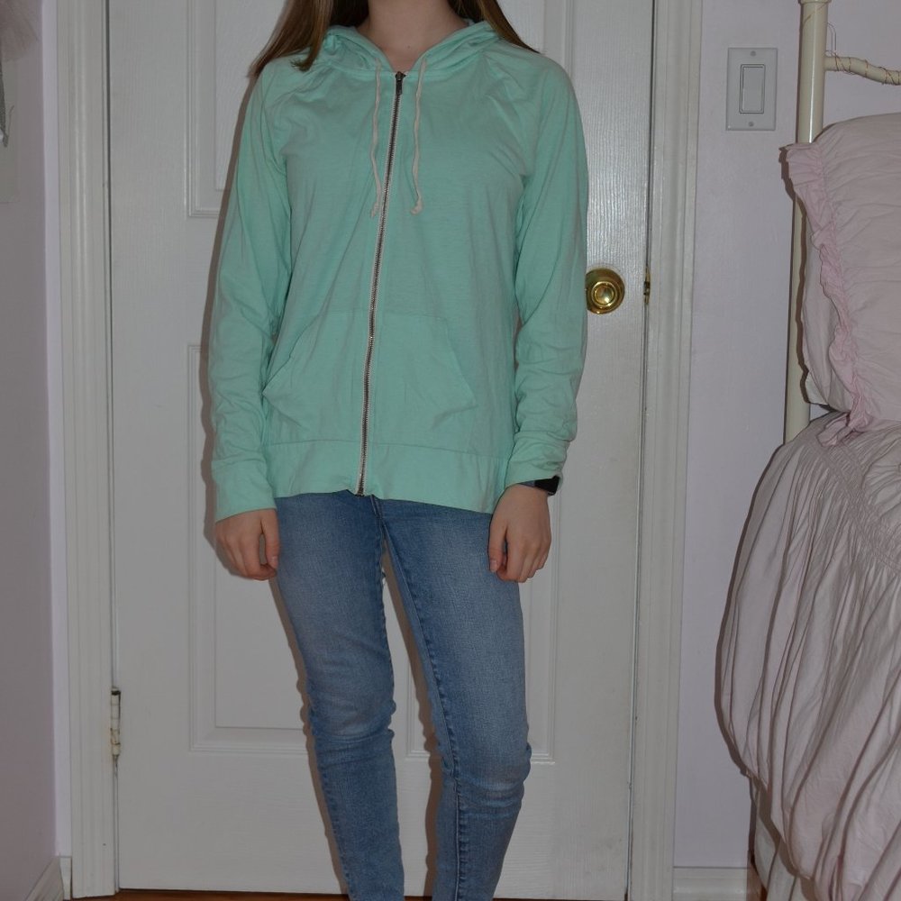 [Mudd] Mint Green Zip Up Hoodie
